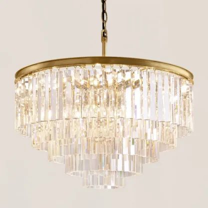 1920s Odeon Round Chandelier-VaseLamps