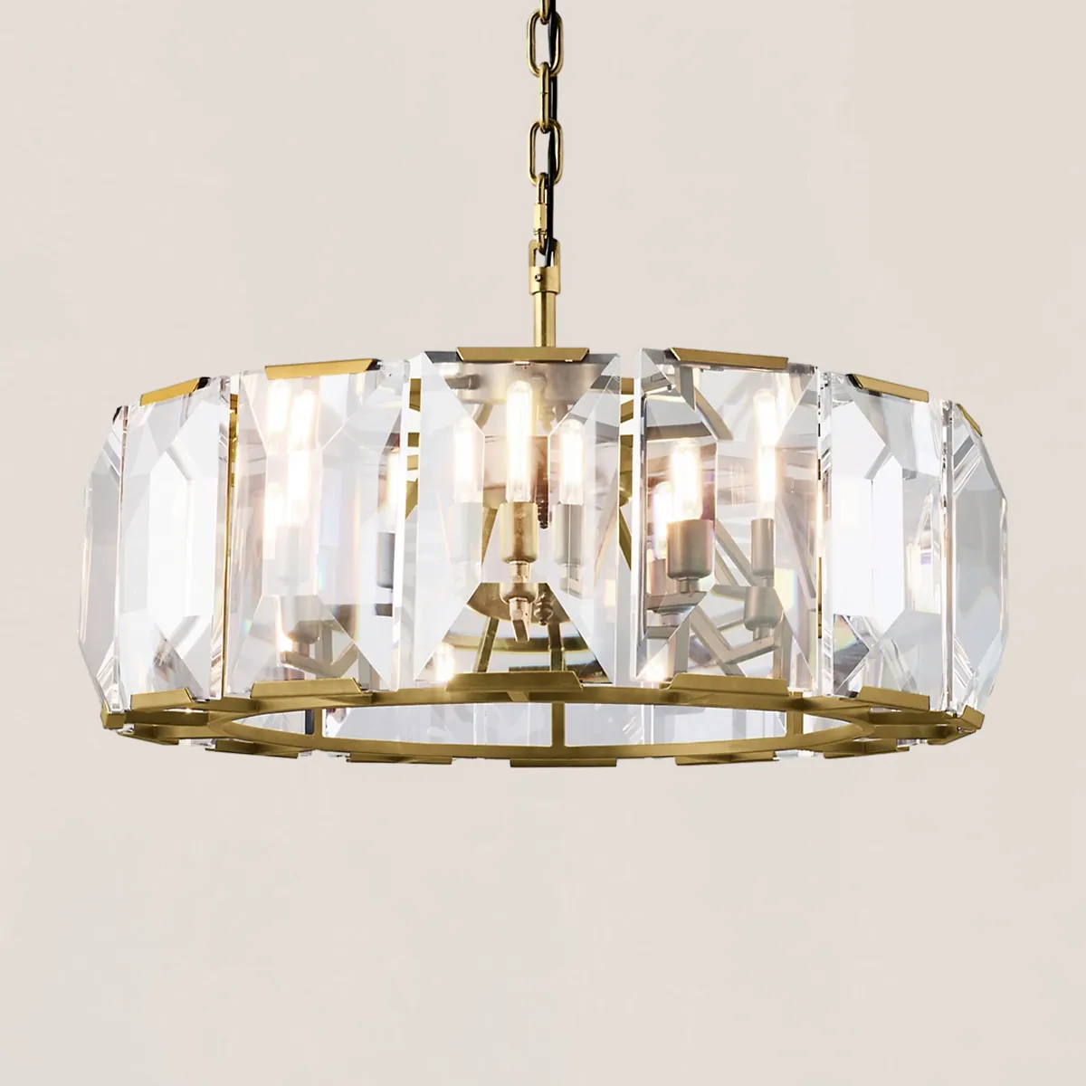 Harlow Crystal Round Chandelier-VaseLamps