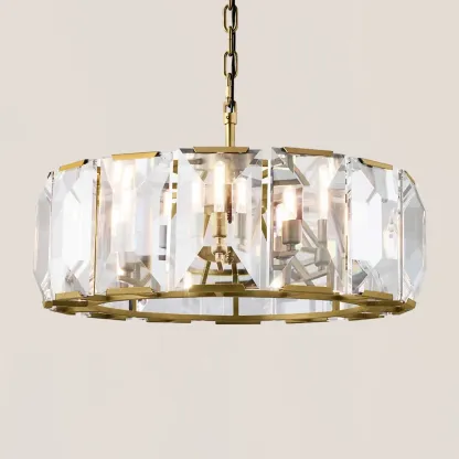 Harlow Crystal Round Chandelier-VaseLamps
