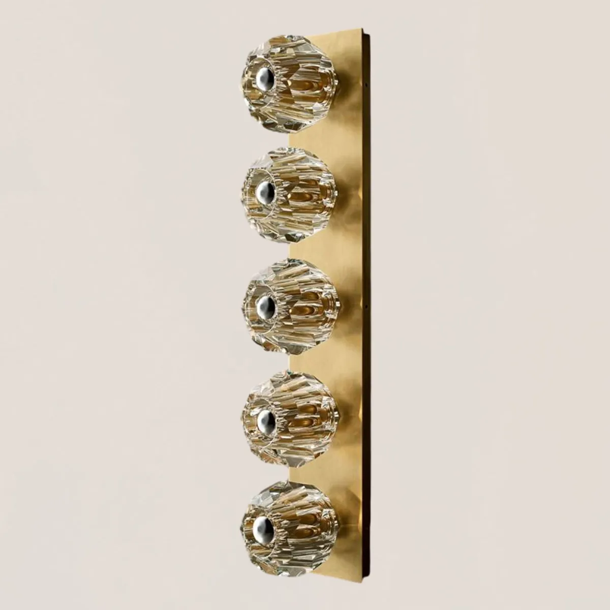 Boule De Clear Crystal Linear Grand Wall Sconce-VaseLamps