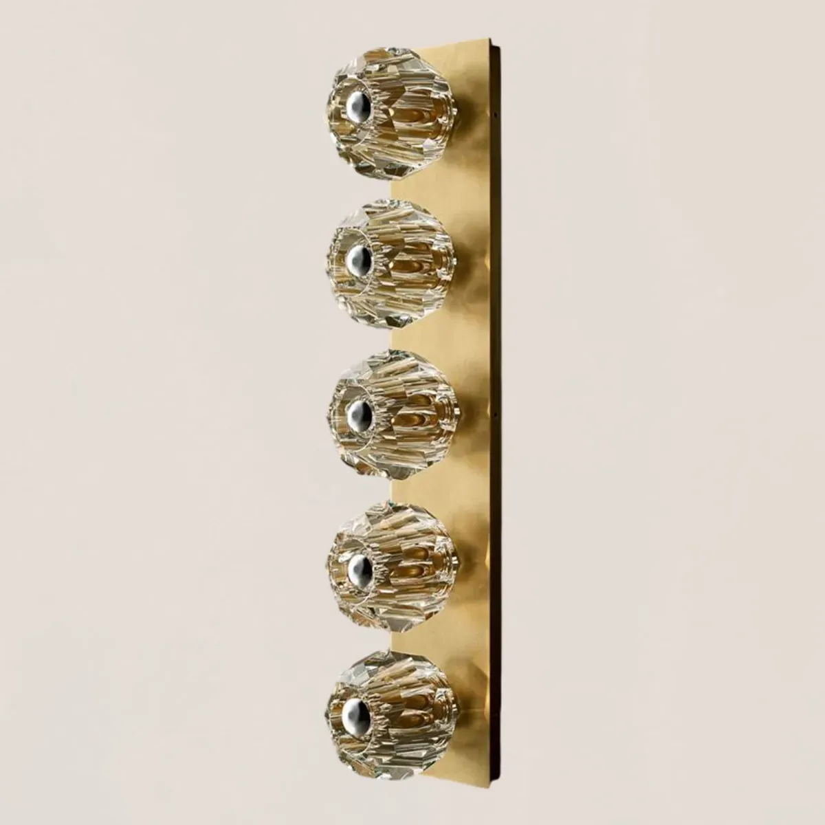 Boule De Clear Crystal Linear Grand Wall Sconce-VaseLamps