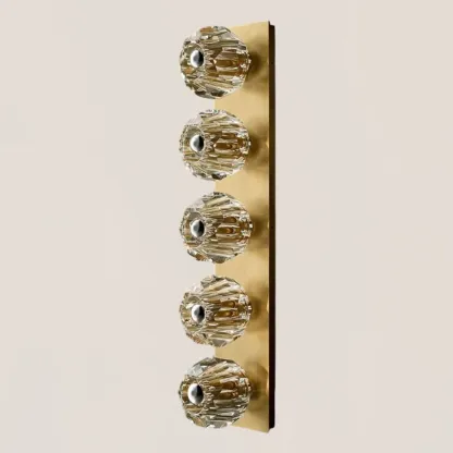 Boule De Clear Crystal Linear Grand Wall Sconce-VaseLamps