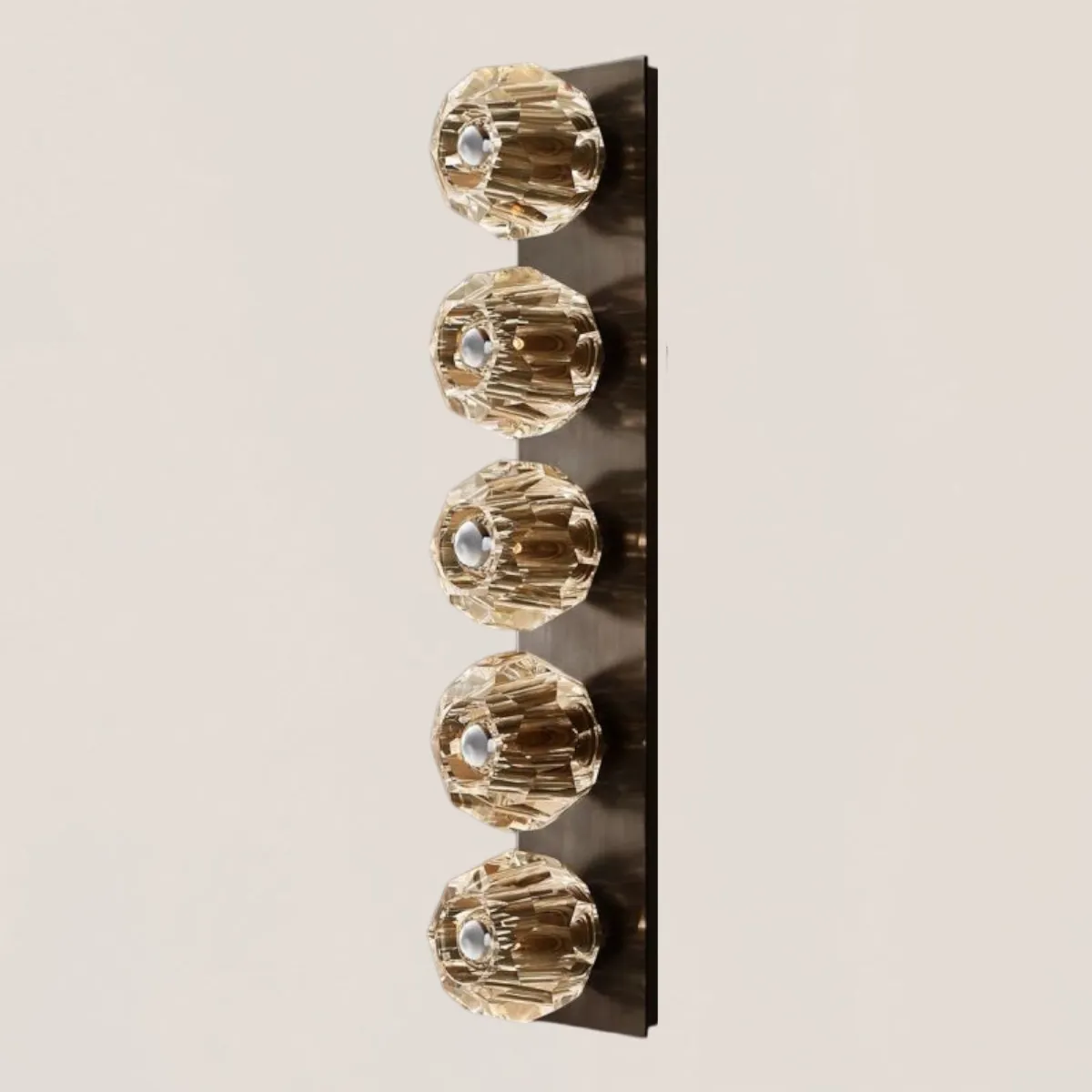 Boule De Clear Crystal Linear Grand Wall Sconce-VaseLamps