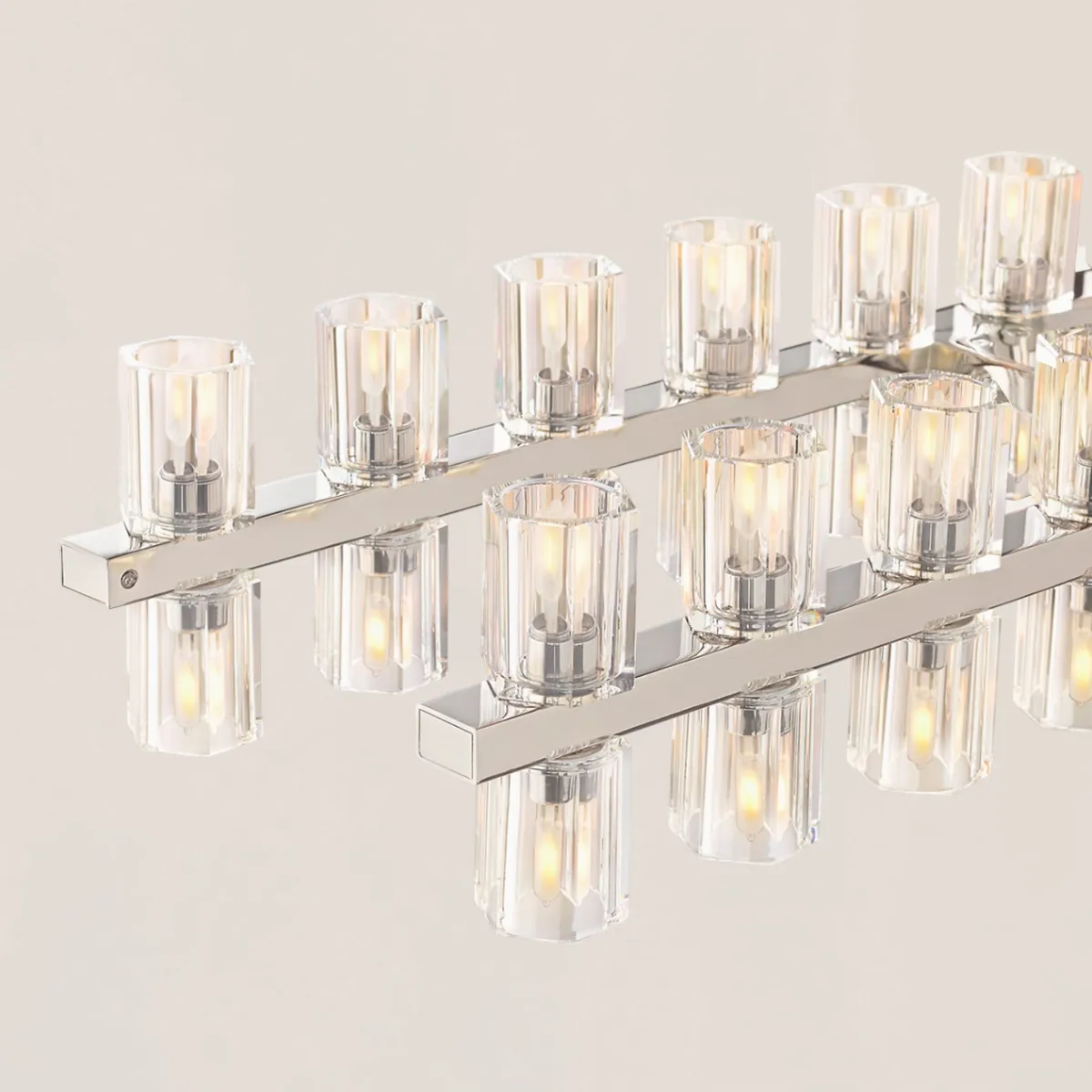 Arcachon LED Rectangular Chandelier-VaseLamps