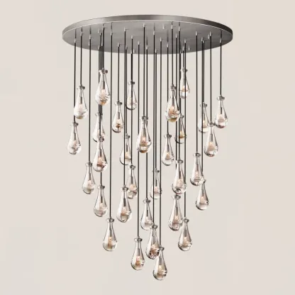 Raindrop Round Chandelier-VaseLamps