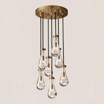 Raindrop Round Chandelier-VaseLamps