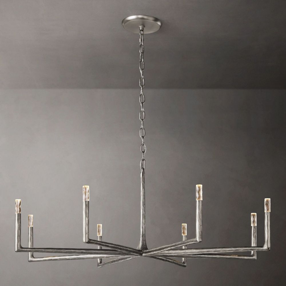 Thaddeus Forged Round Chandelier-VaseLamps