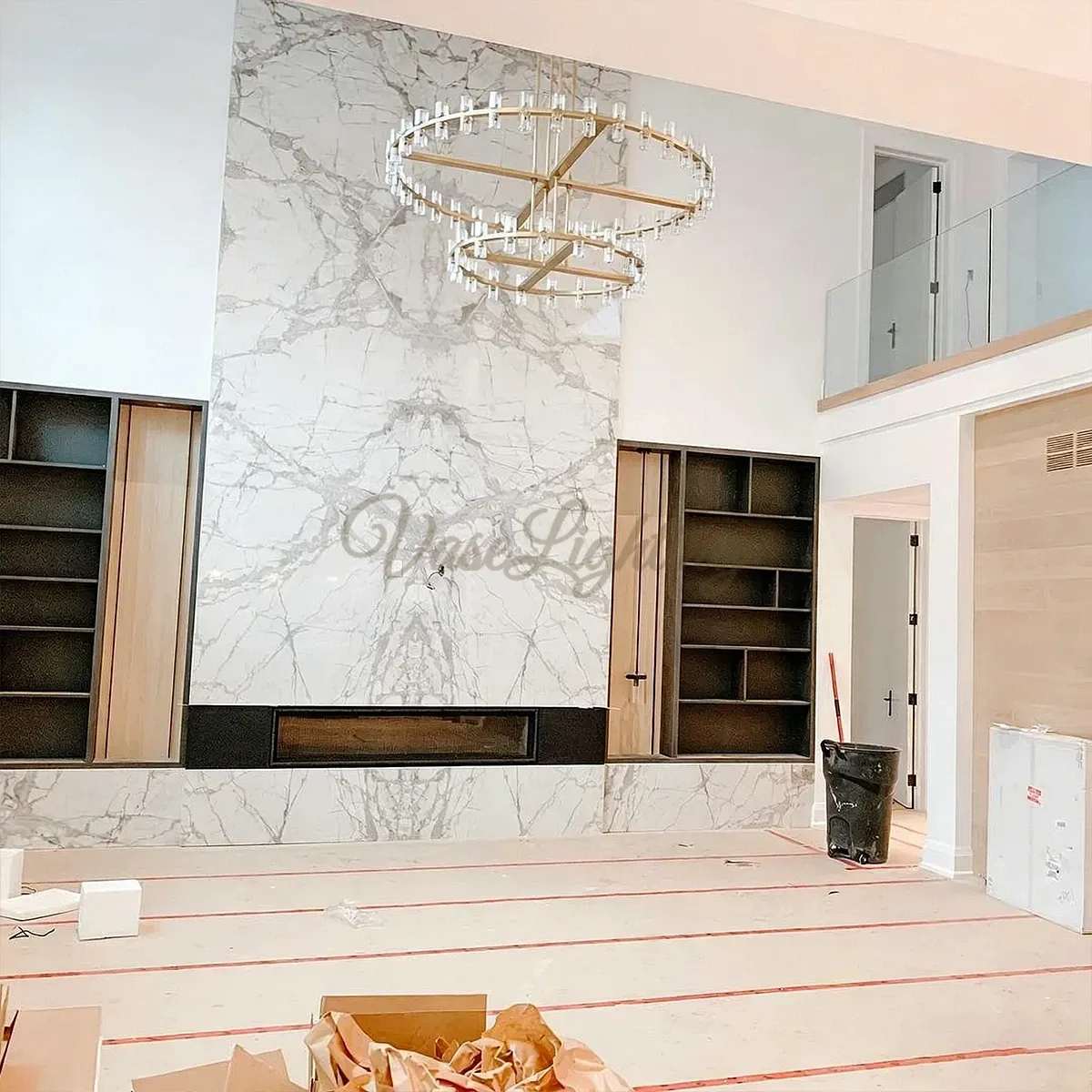 Arcachones Led Round Two-tier Chandelier 60"