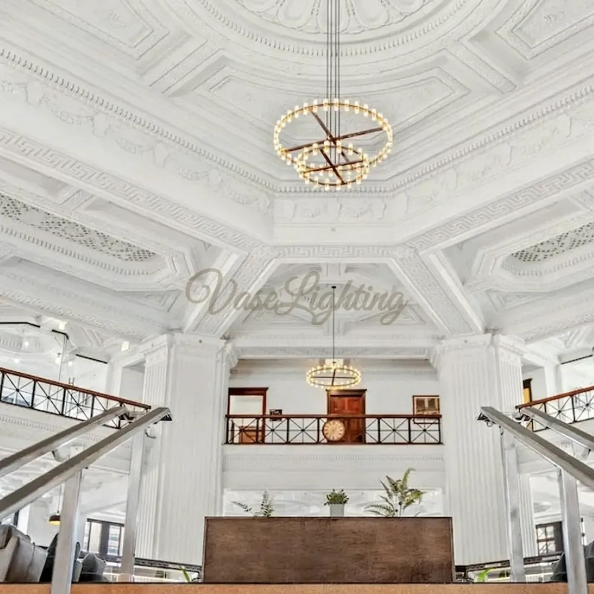 Arcachones Led Round Two-tier Chandelier 60"