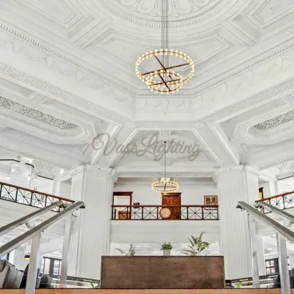 Arcachones Led Round Two-tier Chandelier 60"