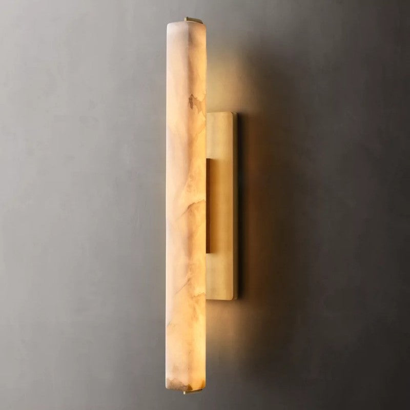Audubon Alabaster Single Sconce-VaseLamps