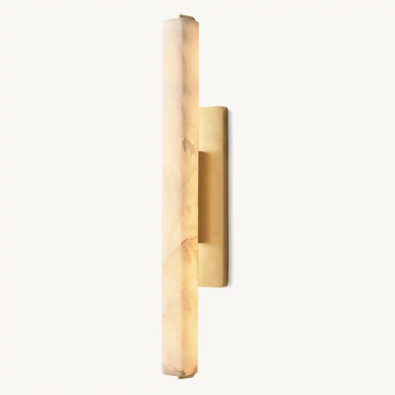 Audubon Alabaster Single Sconce-VaseLamps
