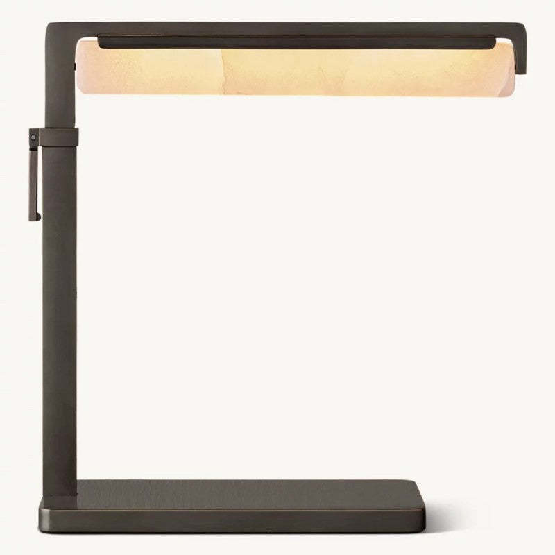 Audubon Alabaster Task Table Lamp-VaseLamps