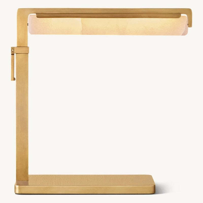 Audubon Alabaster Task Table Lamp-VaseLamps