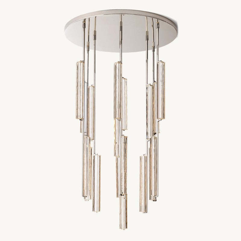 Audubon Crystal Round Living Room Chandelier 40"-VaseLamps