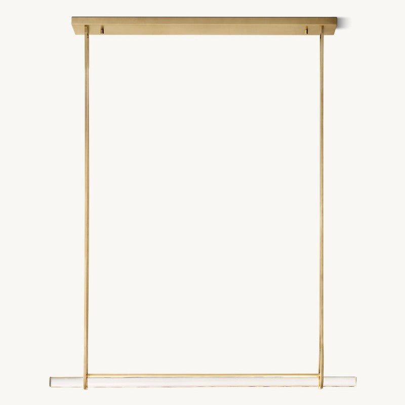 Audubon Crystal Single Bar Linear Chandelier 60"-VaseLamps