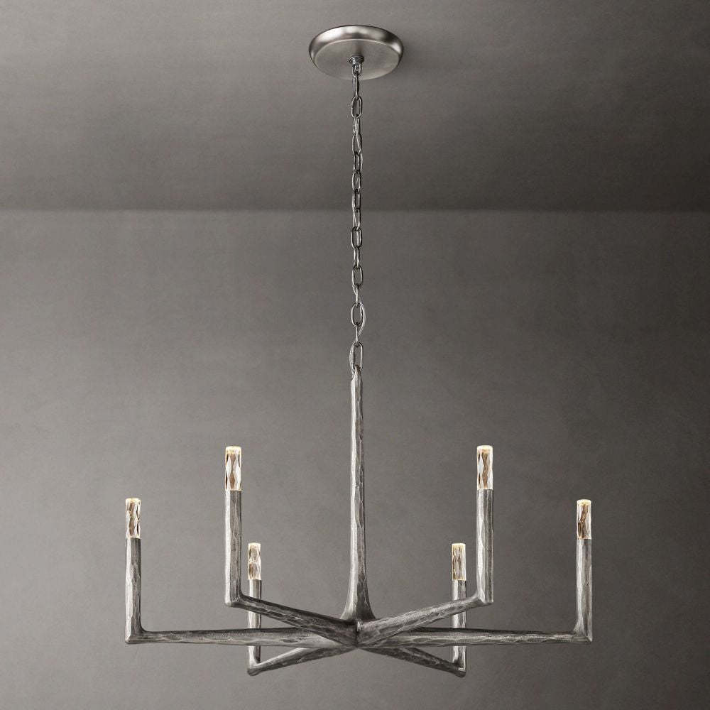 Thaddeus Forged Round Chandelier-VaseLamps