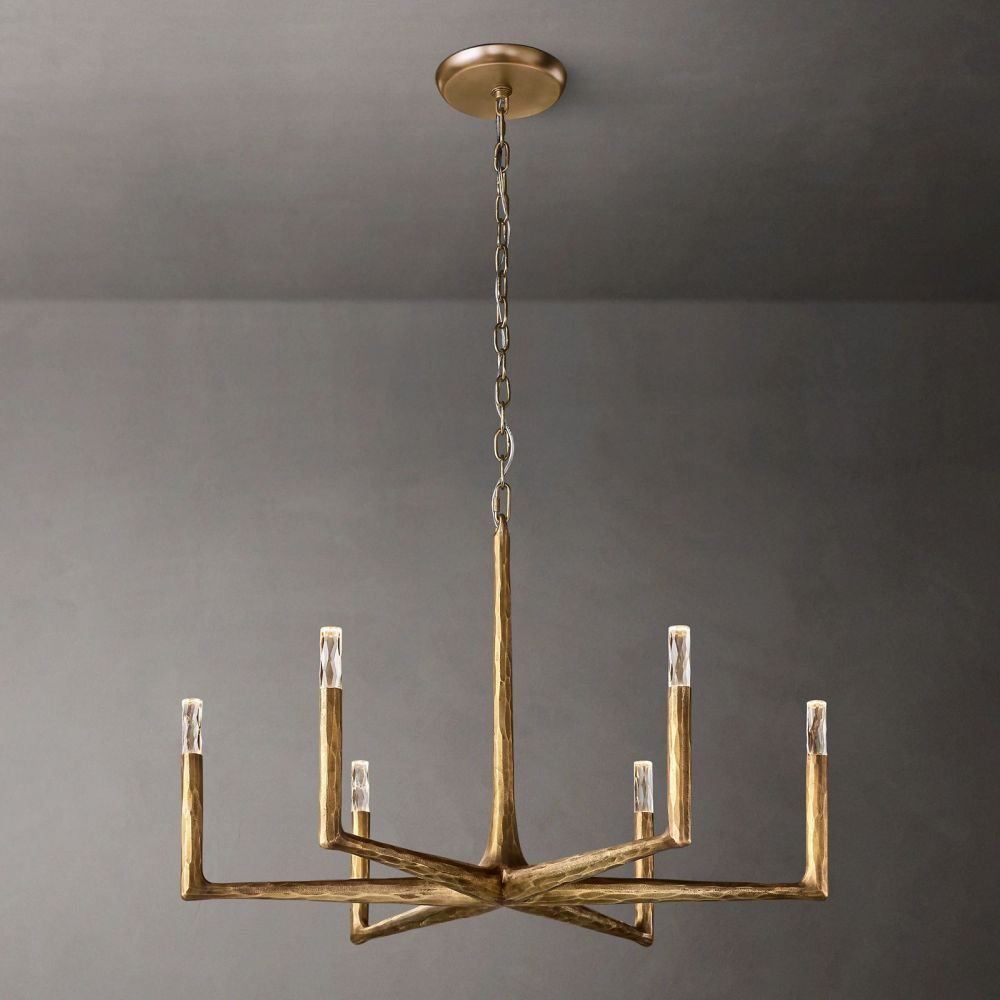 Thaddeus Forged Round Chandelier-VaseLamps