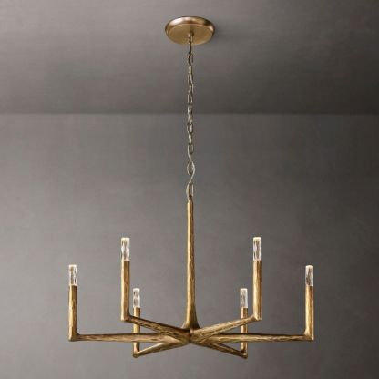 Thaddeus Forged Round Chandelier-VaseLamps