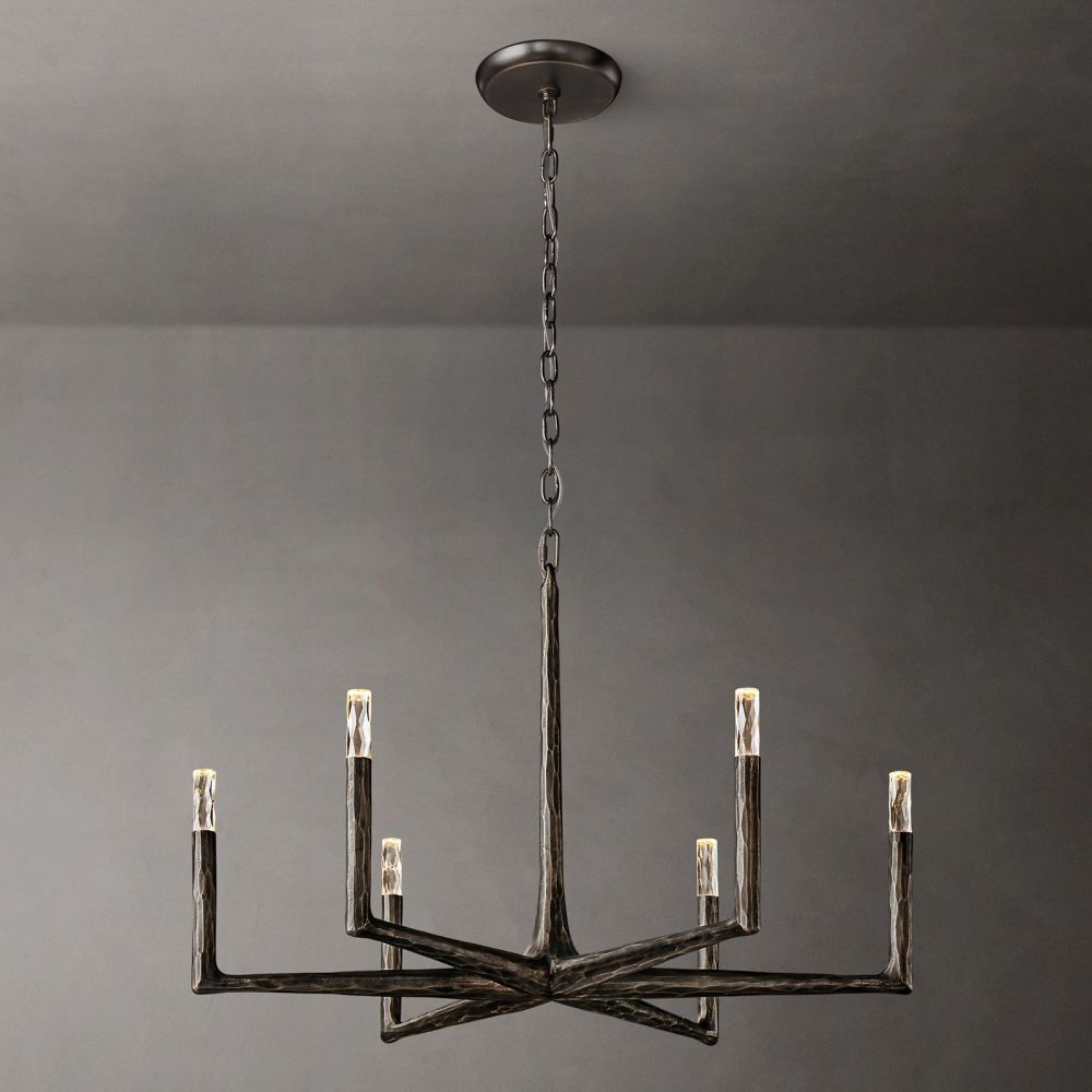Thaddeus Forged Round Chandelier-VaseLamps