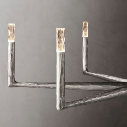 Thaddeus Forged Round Chandelier-VaseLamps