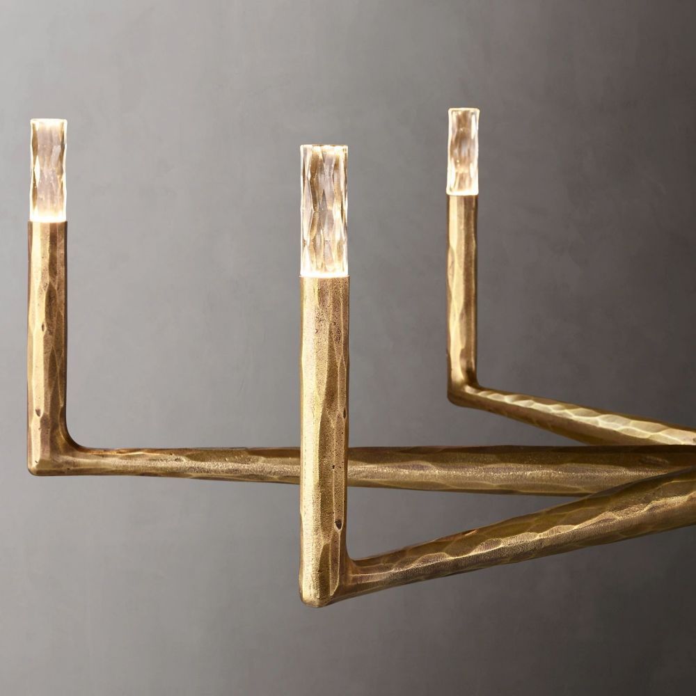Thaddeus Forged Round Chandelier-VaseLamps