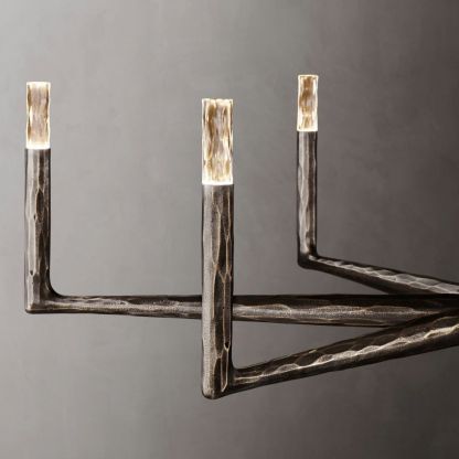 Thaddeus Forged Round Chandelier-VaseLamps