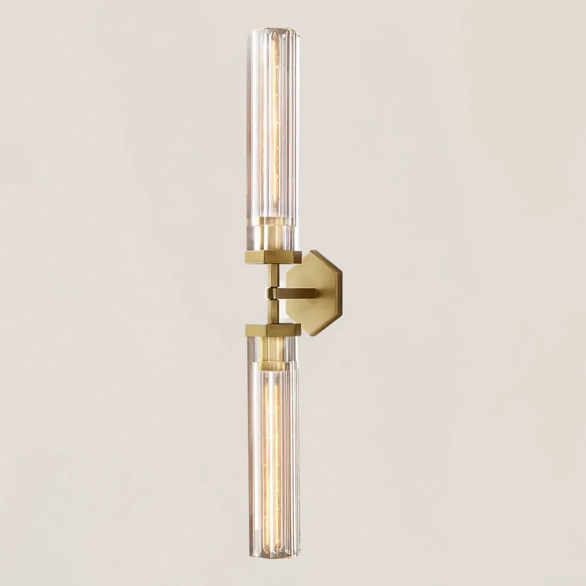Lambeth Hexagonal Linear Grand Wall Sconce-VaseLamps