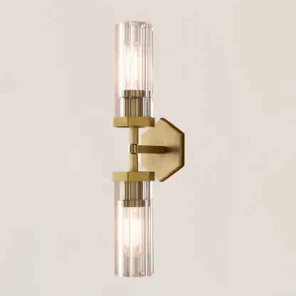 Lambeth Hexagonal Linear Short Wall Sconce-VaseLamps