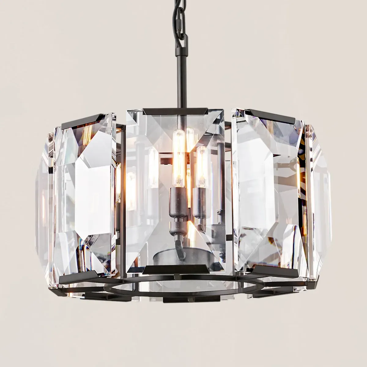 Harlow Crystal Round Chandelier-VaseLamps