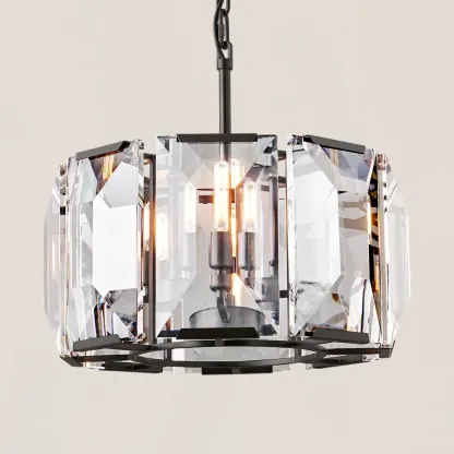 Harlow Crystal Round Chandelier-VaseLamps