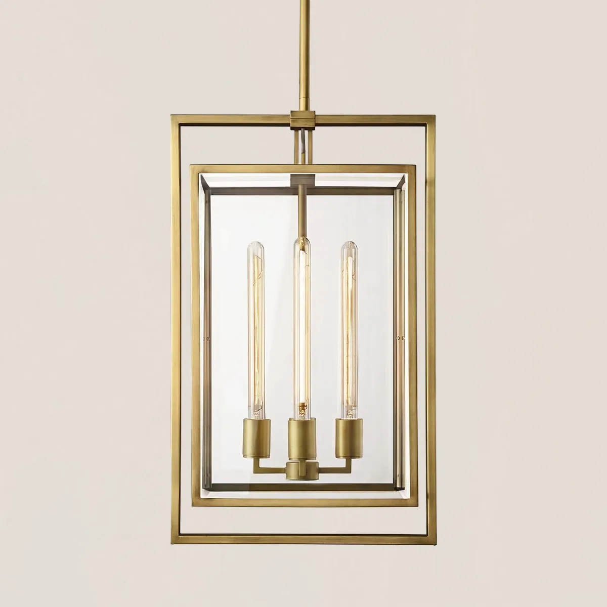 Beckman Modern Brass Pendant-VaseLamps