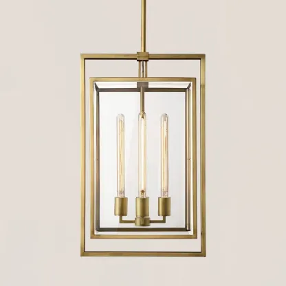 Beckman Modern Brass Pendant-VaseLamps