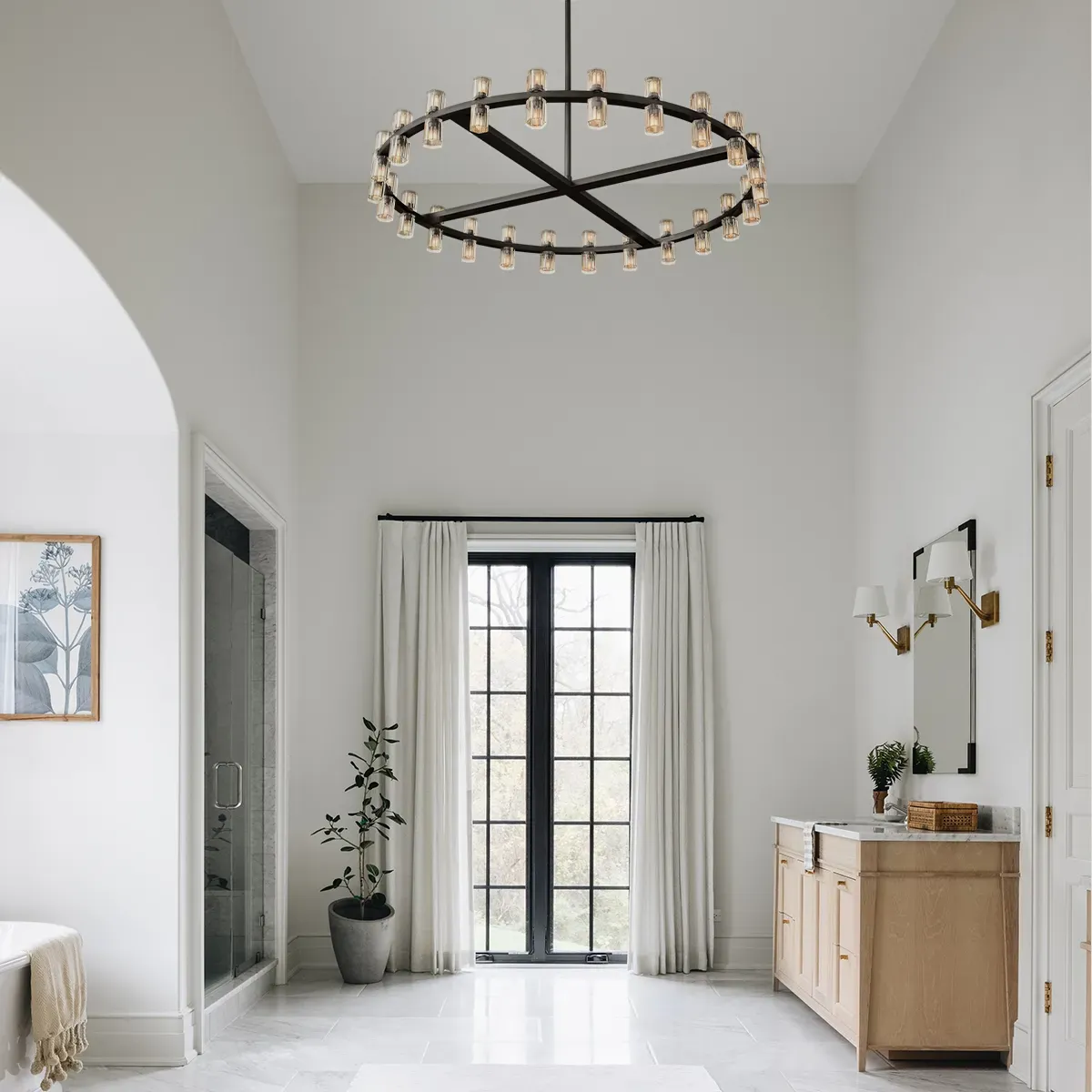 Arcachon LED Round Chandelier-VaseLamps