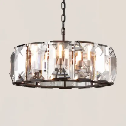 Harlow Crystal Round Chandelier-VaseLamps