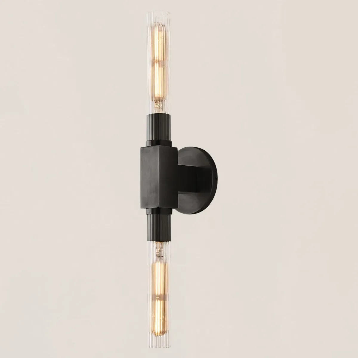 Cannele Glass Linear Wall Sconce-VaseLamps