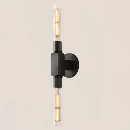 Cannele Glass Linear Wall Sconce-VaseLamps