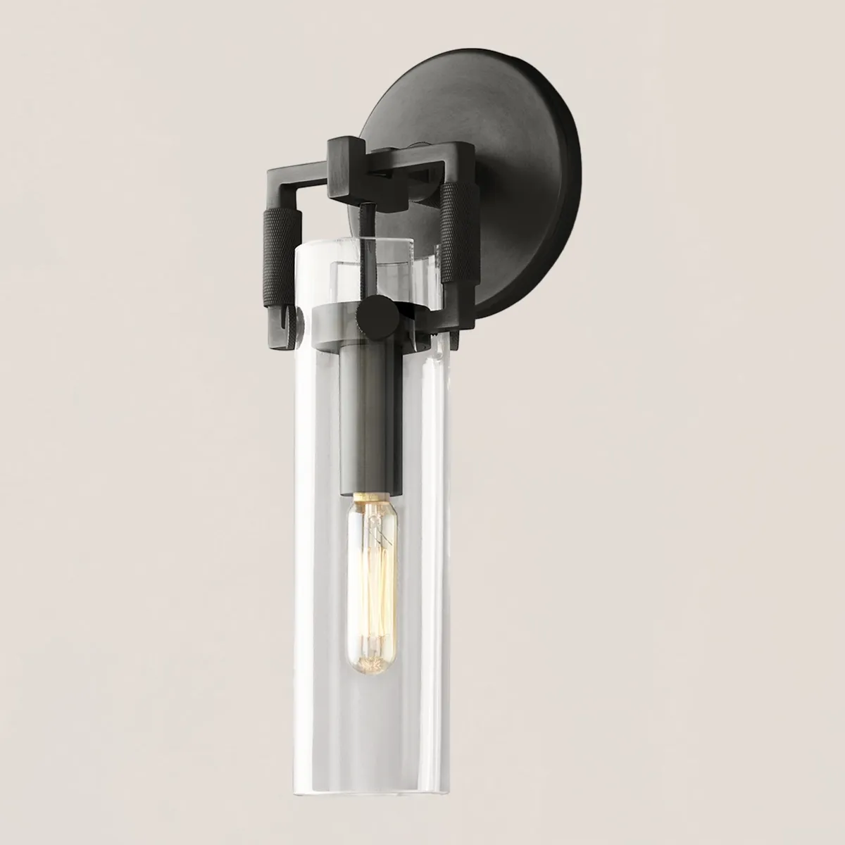 Machinist Glass Cylinder Sconce-VaseLamps
