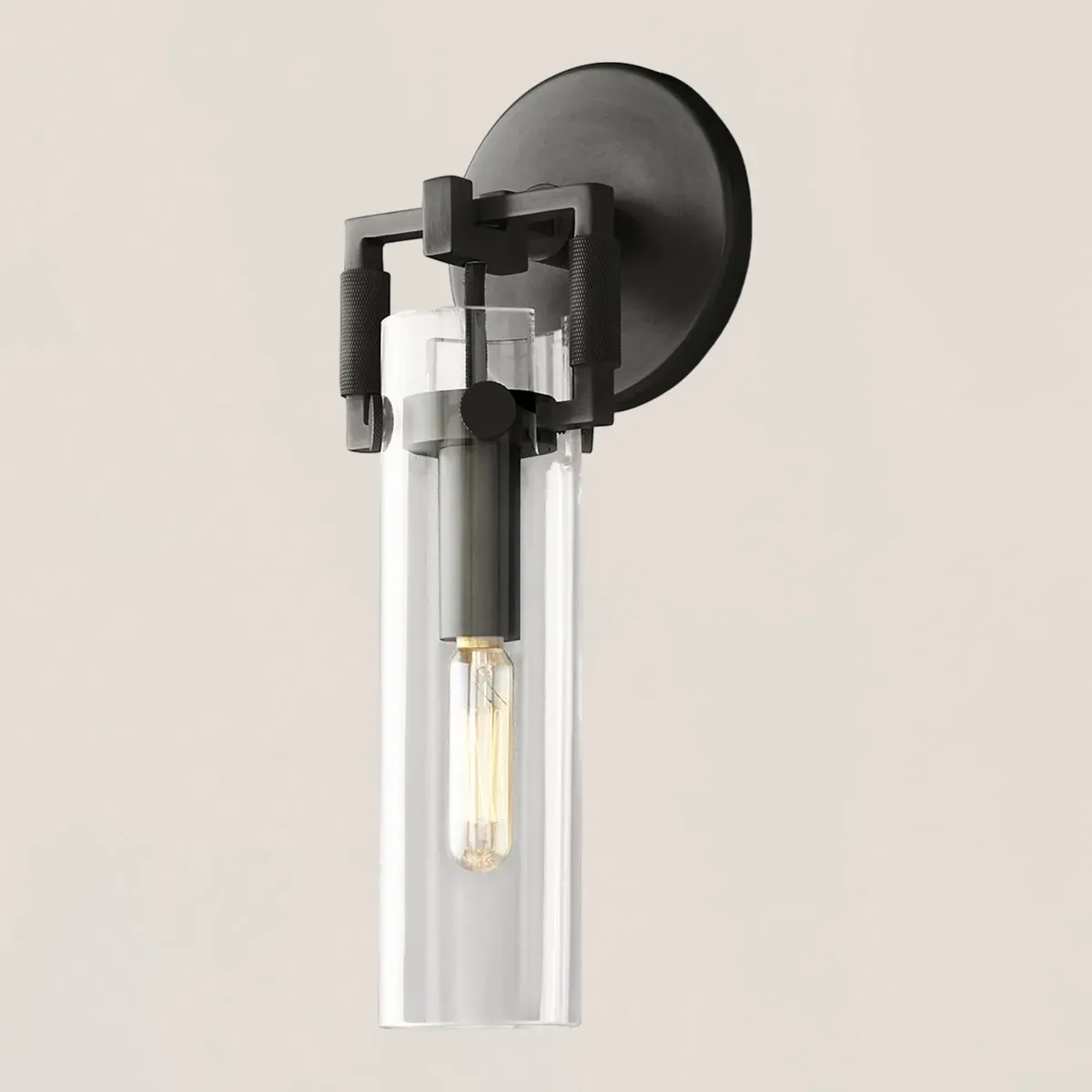 Machinist Glass Cylinder Sconce-VaseLamps