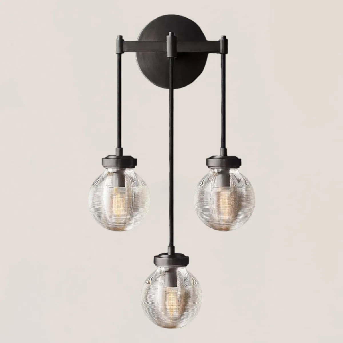 Pearl Spherical Modern Triple Wall Sconce-VaseLamps