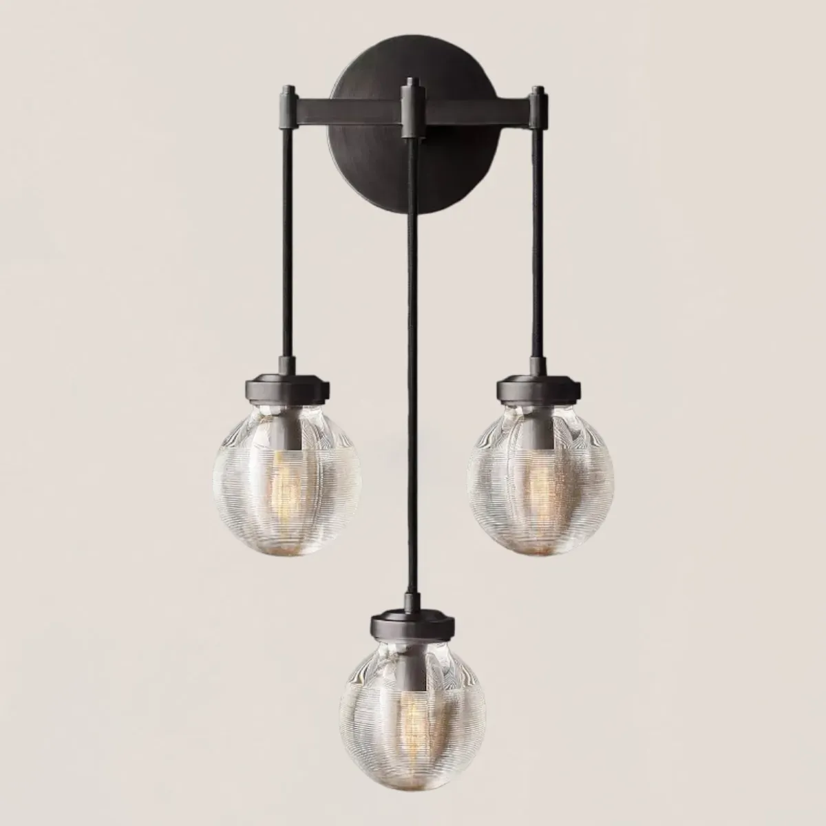Pearl Spherical Modern Triple Wall Sconce-VaseLamps