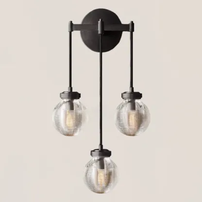 Pearl Spherical Modern Triple Wall Sconce-VaseLamps