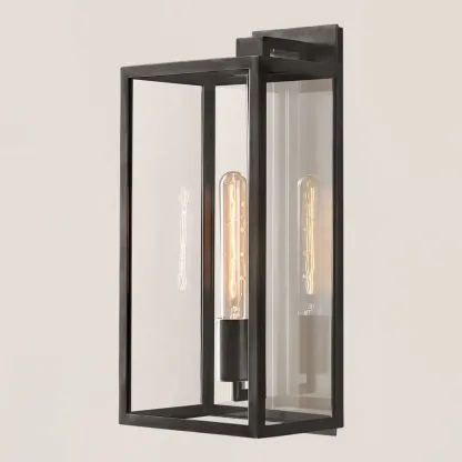 Beckman Square Lantern Wall Sconce-VaseLamps