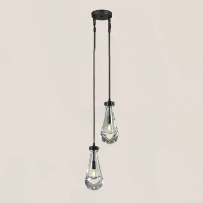 Raindrop Rod Round Chandelier-VaseLamps