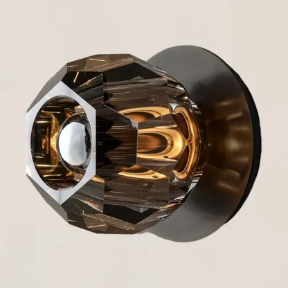 Boule De Crystal Smoke Petite Wall Sconce-VaseLamps