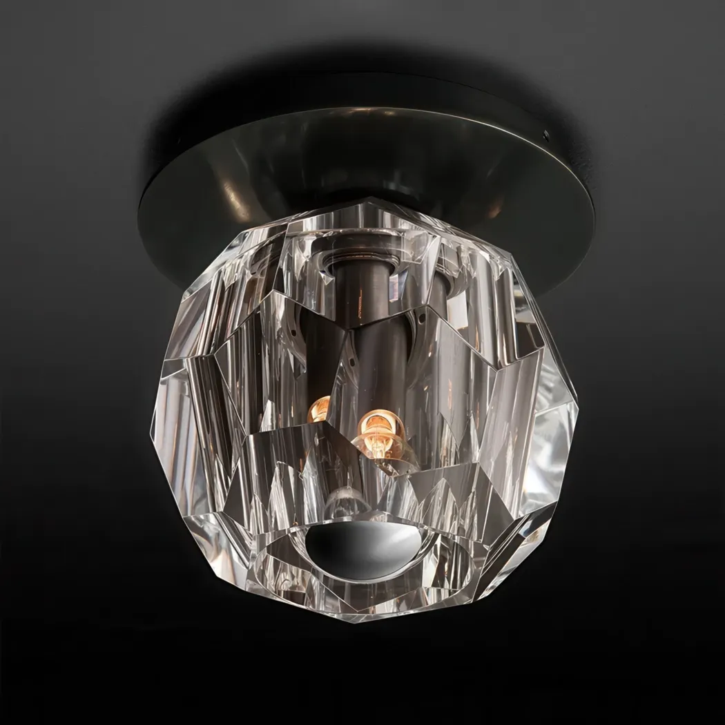 Boule De Cristal Glass Flushmount