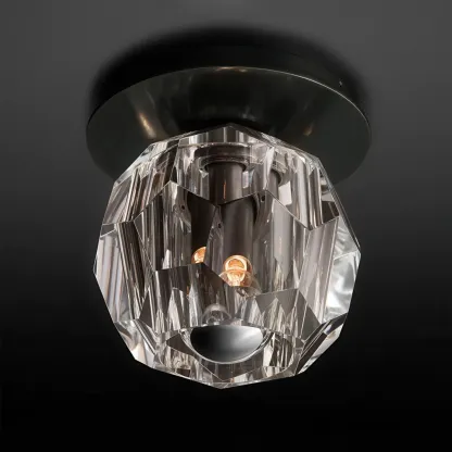 Boule De Cristal Glass Flushmount