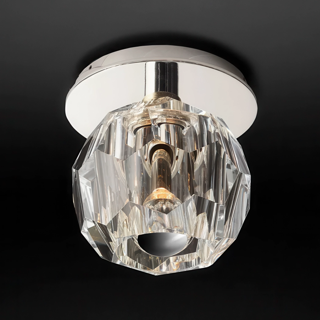 Boule De Cristal Glass Flushmount