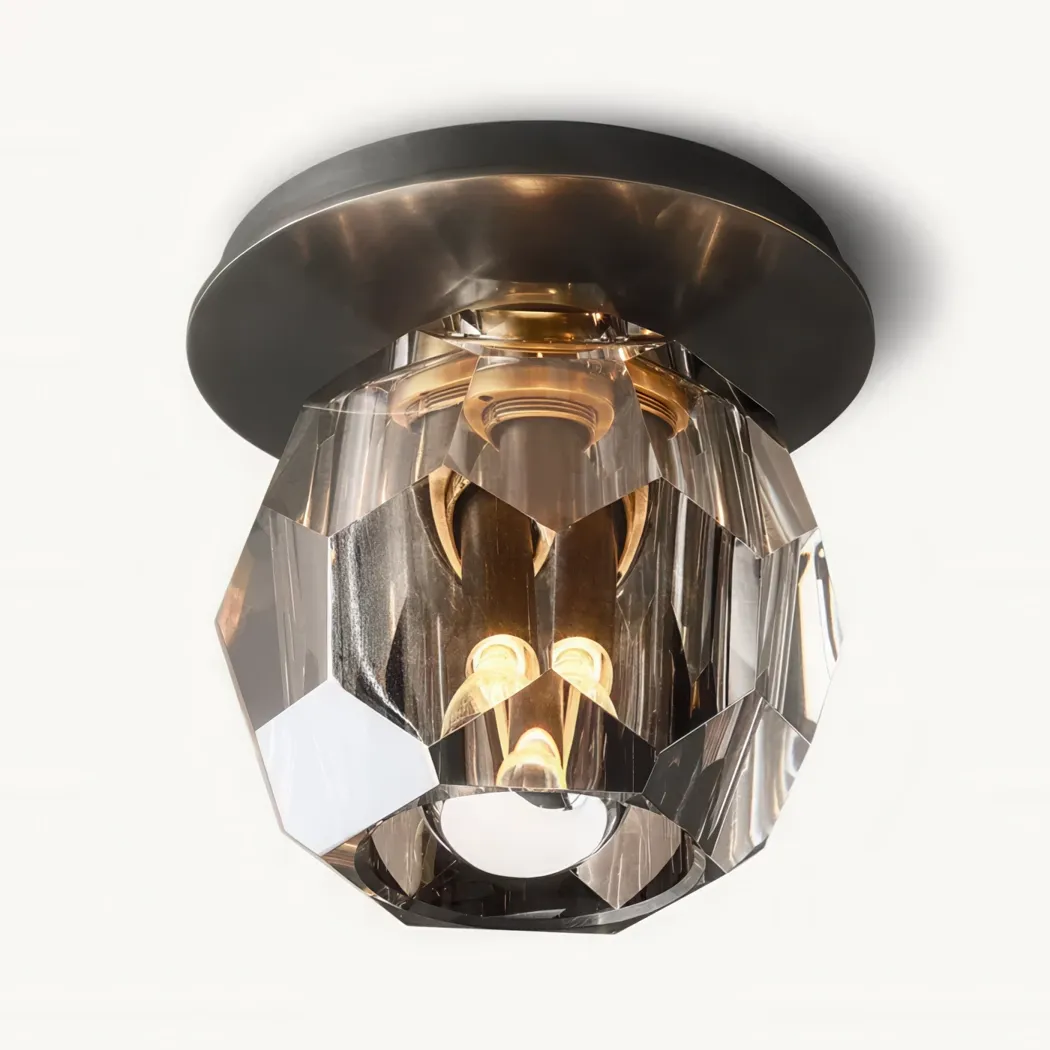 Boule De Cristal Glass Flushmount