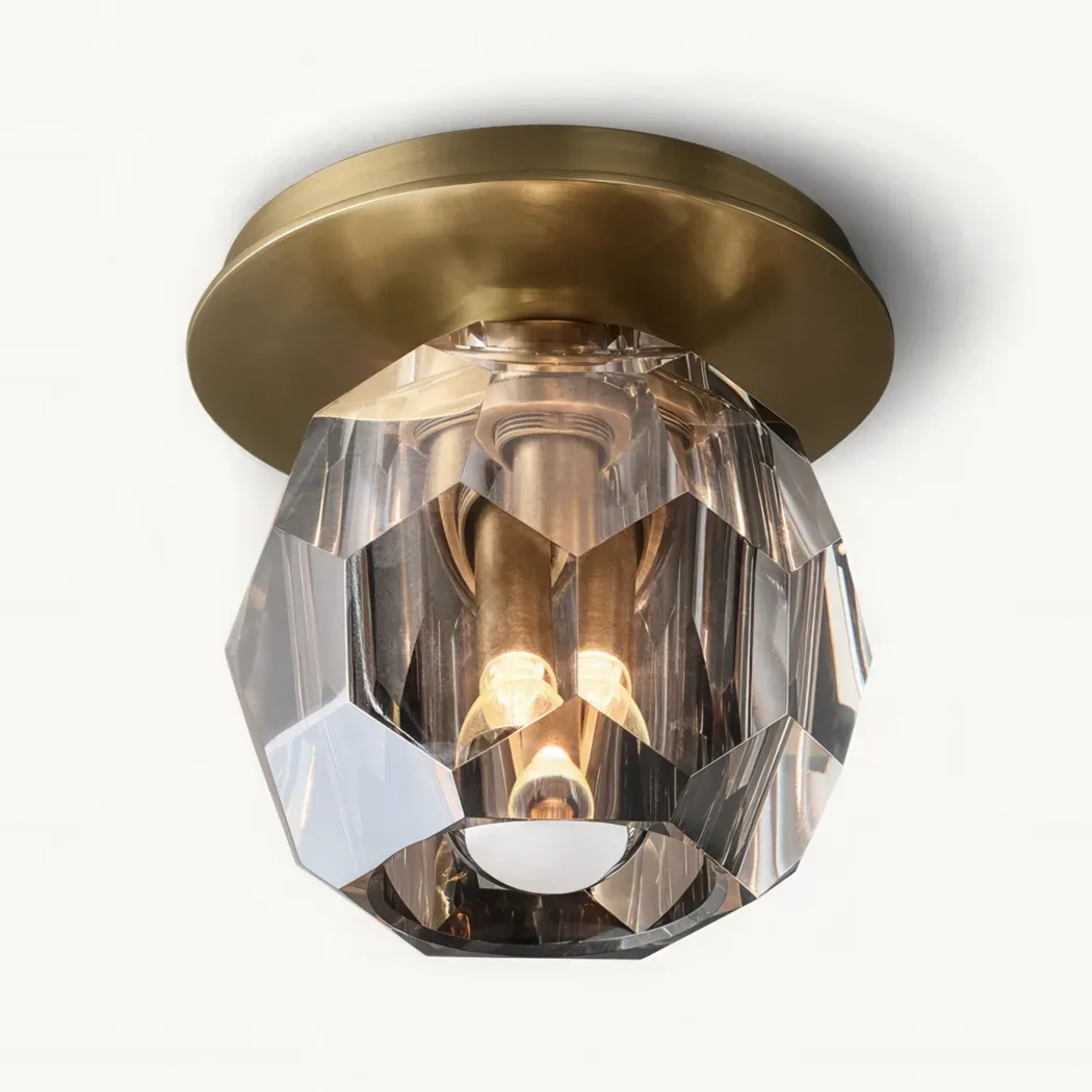 Boule De Cristal Glass Flushmount